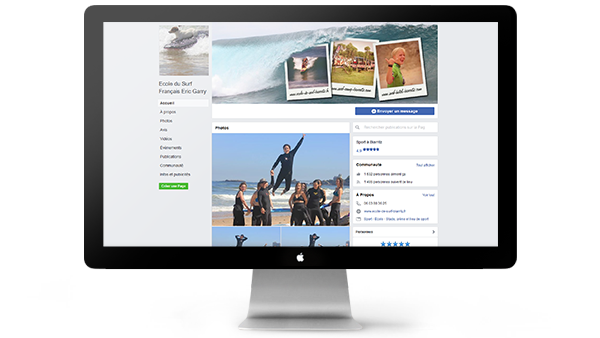 facebook ecole de surf biarritz