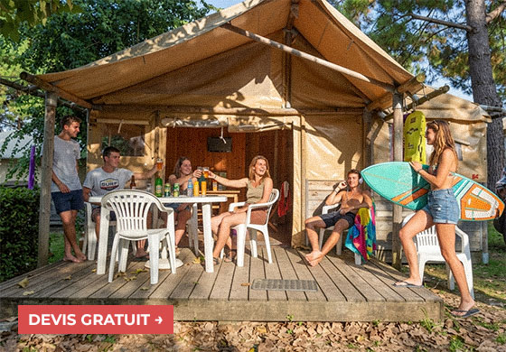 surf camp tente lodge biarritz bidart